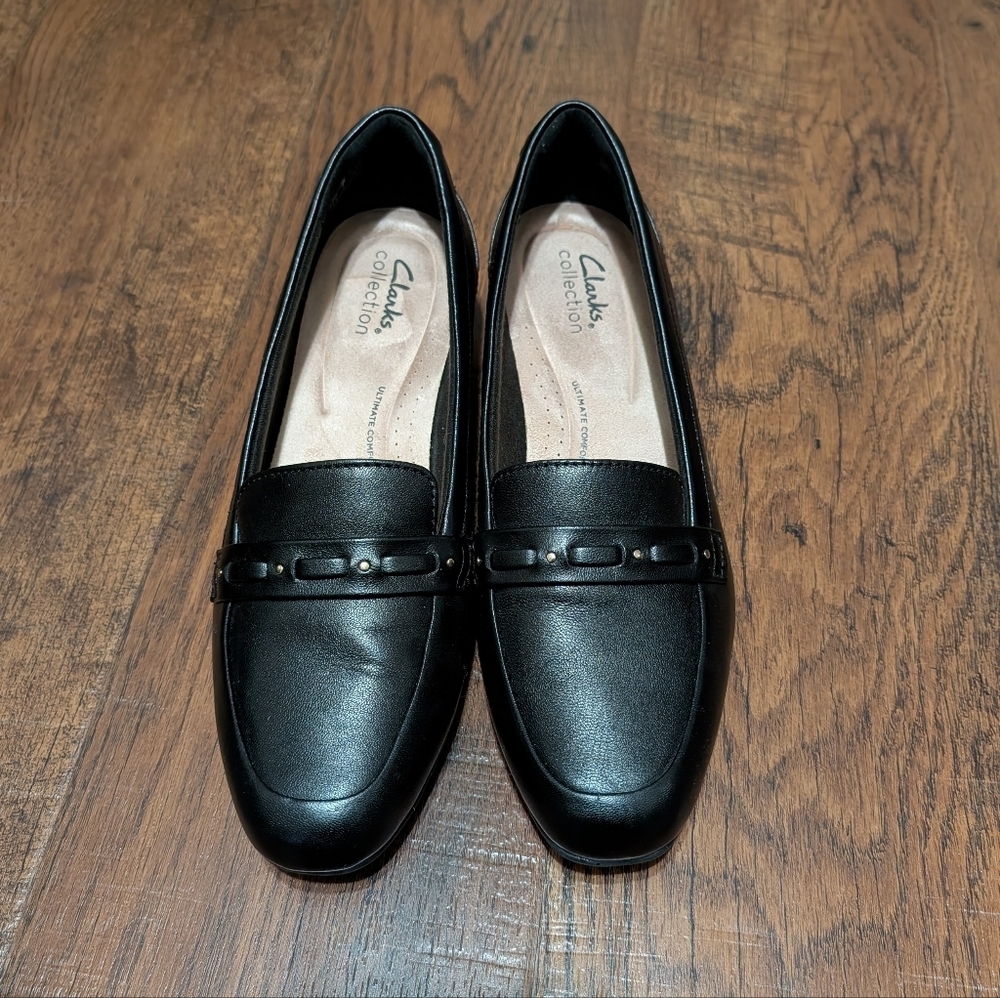 New Clarks Women's Juliet Bay Loafer Black Size‎ 8